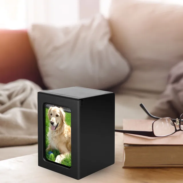 Wooden Pet Urns Wooden Cremation Box With Pet Picture Frame Pet Memorial Picture Frame Urns For Beloved Pets 3