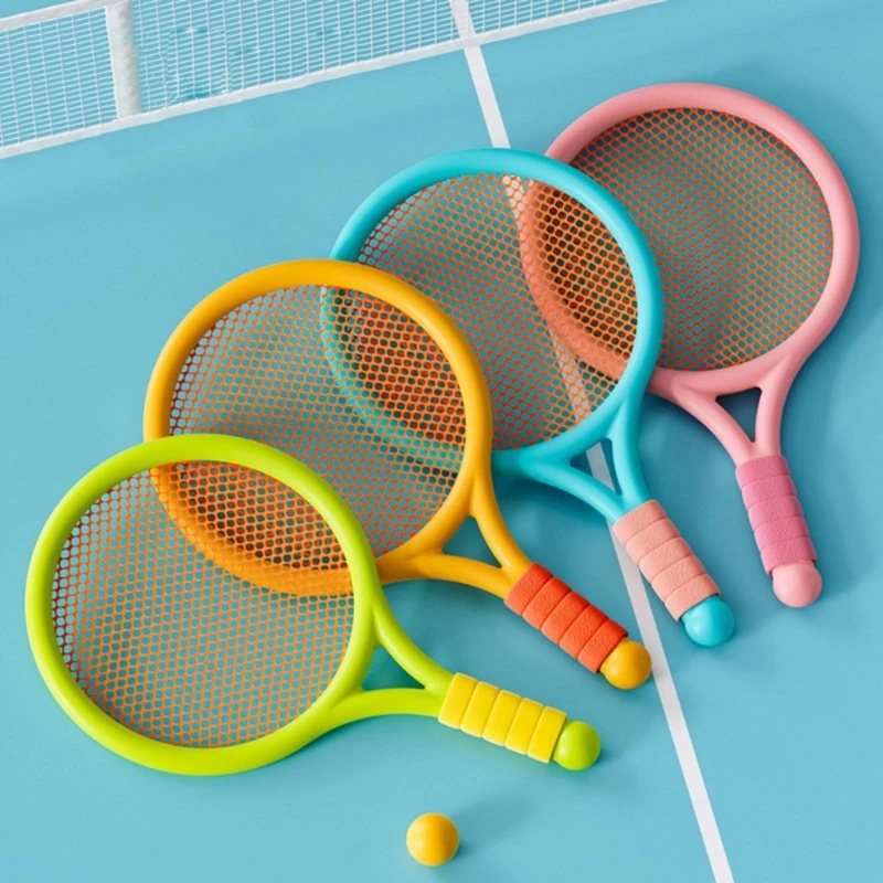 badminton racket Children's Badminton Tennis Racket Beginner Training Outdoor Beach Tennis Kindergarten Baby Parent Child Interactive Toys