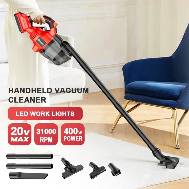 Electric EGOD 5-in-1 Wireless Brushless Handheld Vacuum Cleaner for Milwaukee Battery Floors Carpets Pet Hair Cars Clean Tools handheld vacuum cleaner
