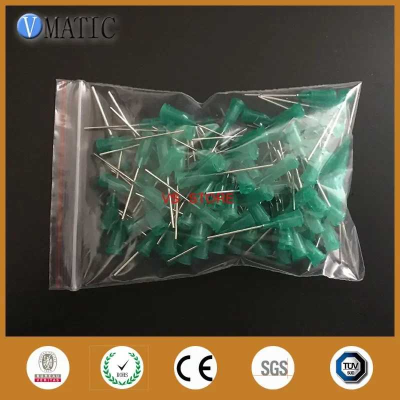 18G Glue Dispensing Needle Tip 1 Inch 100Pcs