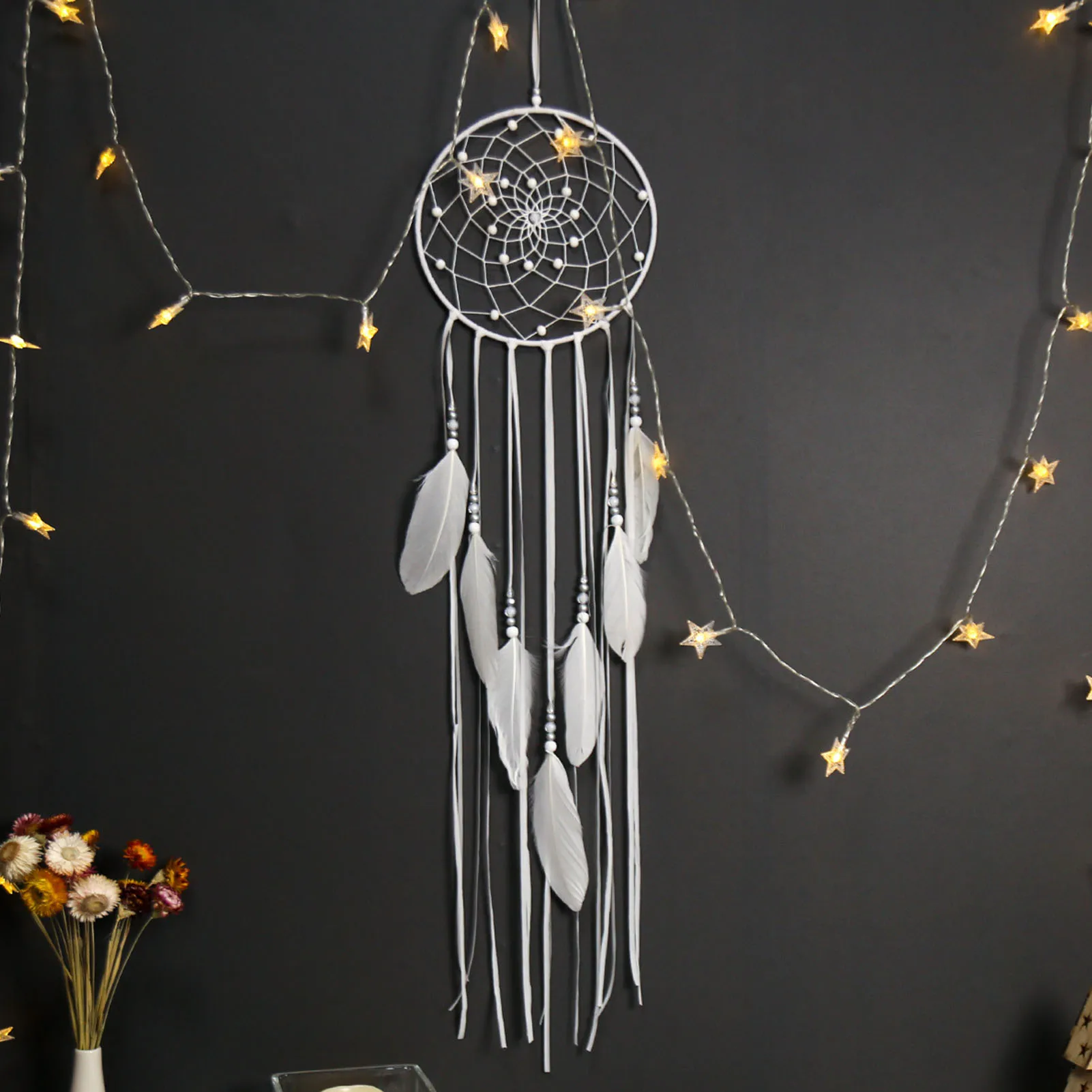 2022 Nieuwe Handgemaakte Dromenvangers Boho Moon Star Dreamcatchers Wandkleden Ornamenten Decoraties Voor Thuis Slaapkamer Kantoor