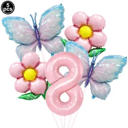 Enchanting Pink Butterfly Balloon Kit for Celebrations and Events (D Number 8)