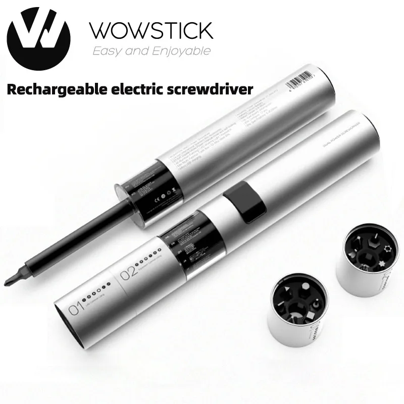 Wowstick 12 In 1 Dual Power Lithium Elektrische Schroevendraaier 3LED