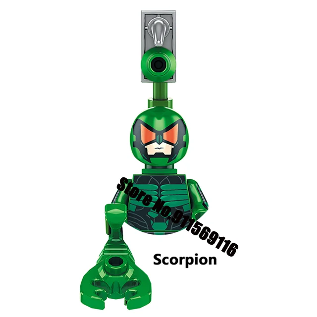 DISNEY Mysterio Doctor Octopus Spiderman Green Goblin Building Blocks Doctor Strange Sandman Lizard Action Figure Kid Toy Bricks M-KF1656