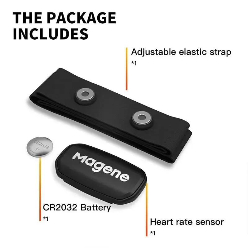 Heart Rate Monitor Magene H303 H64 Sensor Dual ANT Bluetooth Chest Strap Cycling Computer Bike Wahoo Garmin Sports