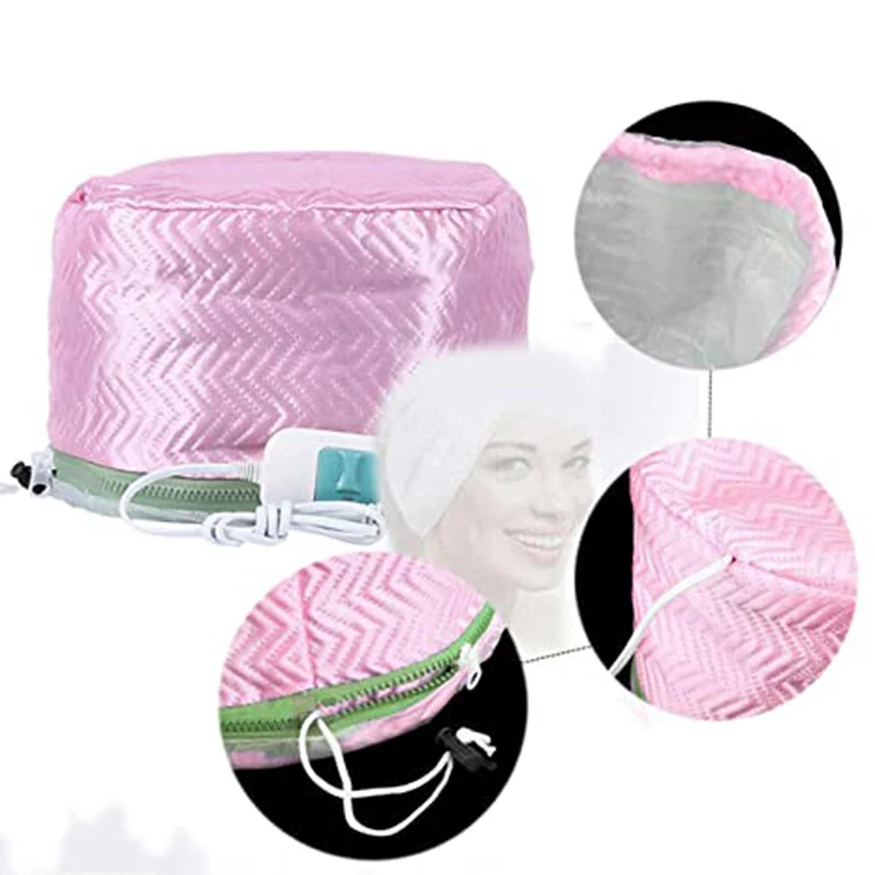 Adjustable Heating Hair Cap Steamer Nourishing Thermal Treatment Baking Oil Cap Hair Mask Spa Home Salon Care Styling Tool