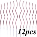 12pcs RoseGold Curve