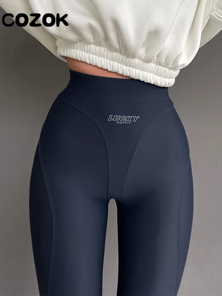 2023 Women Black High Waisted Skinny Pants Korean Fashion Seamless Leggings  Sportswear Gym Running Training Tights Fall Hot Sale - AliExpress