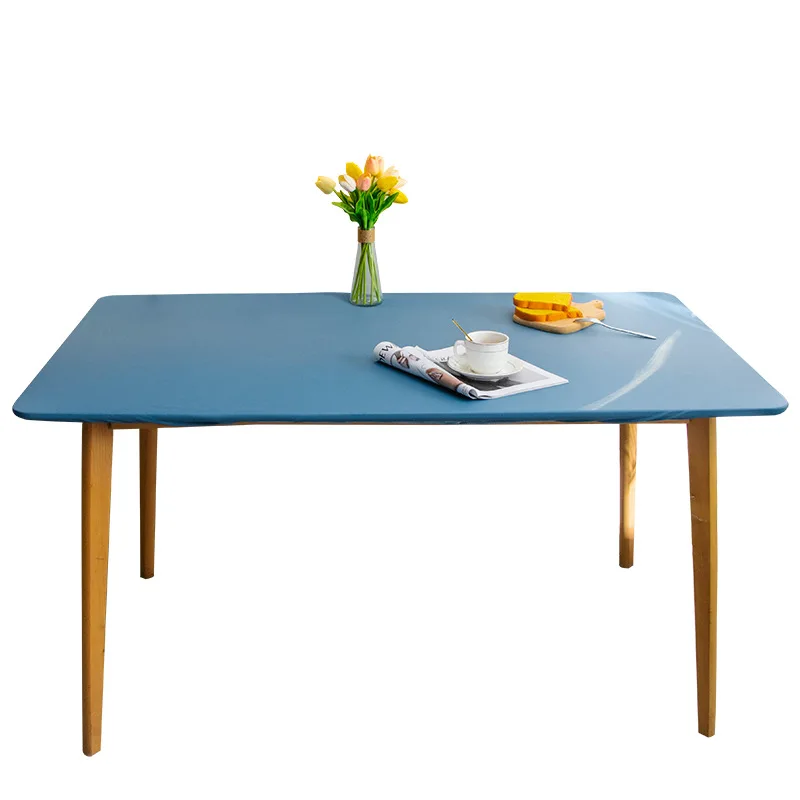 Waterproof Oilproof Tablecloth PU Leather Table Cover Student Desk Mat