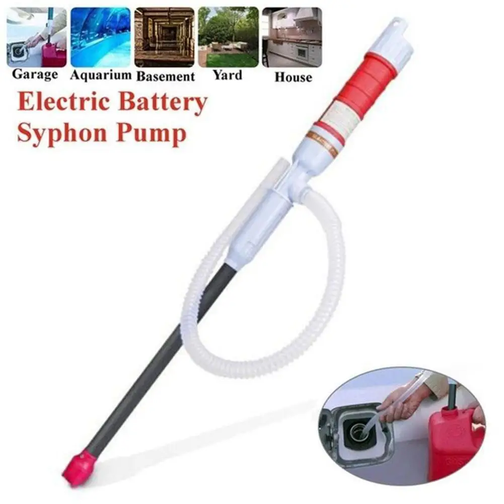 Pompe à Liquide Électrique Portable - Siphon Pour Carburant, Huile, Eau - Alimentation Piles