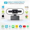 Portable Full HD 1080P 2K 4K Webcam PC Laptop Auto Focus Webcam Live Streaming Flexible with Microphone Live Broadcast withLight 2