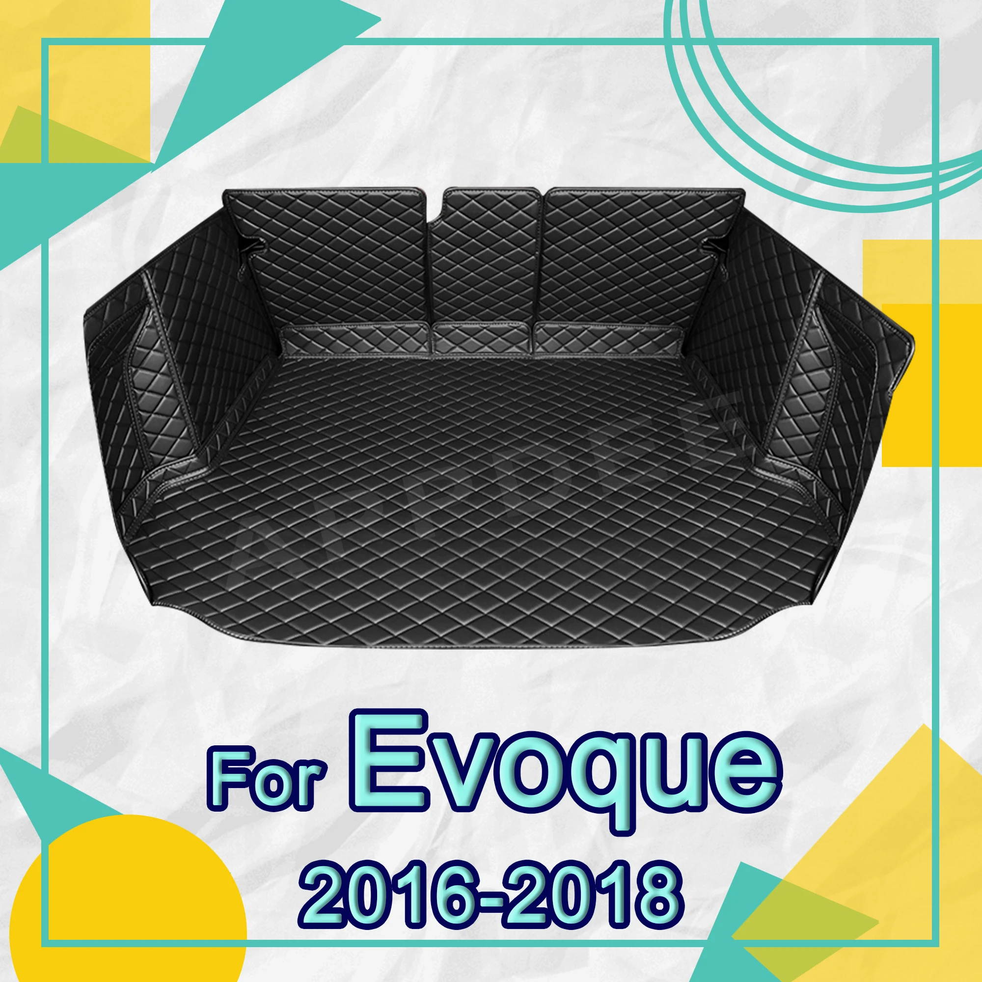 

Auto Full Coverage Trunk Mat For Landrover Evoque 2016-2018 17 Car Boot Cover Pad Cargo Liner Interior Protector Accessories