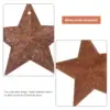 50PCS Metal Rusty Barn Star Primitives Rustic Country Tin Steel Stars Crafts Ornaments Accents Decor 3D 2025 4