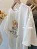 plus Size 300 Pou Little Girl Printed ort Sve T-irt Women's Loose f Sve Versatile Slimming irt Summer Faion