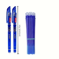 85Pcs/Set Erasable Pen Gel Pens 0.5mm Blue/Black ink Refills Rod Washable Handle School Writing Office Kawaii Stationery Gel Pen 5