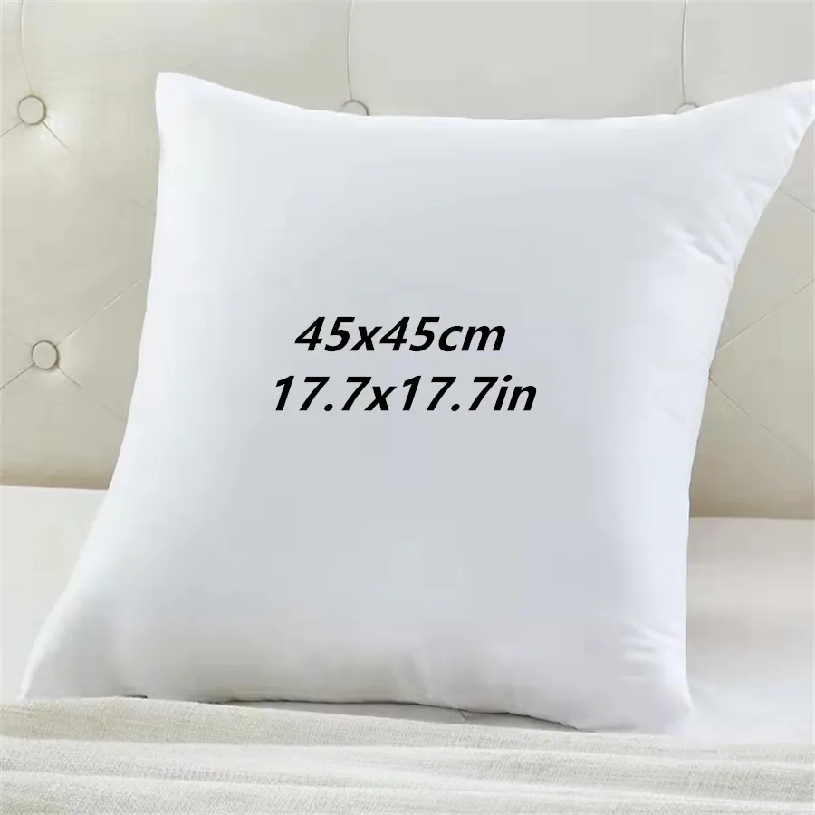 45x45cm Solid Color Cushion Core Soft Head Pillow Inner PP Cotton Filling Funny Health Care Customized Cushion Filler