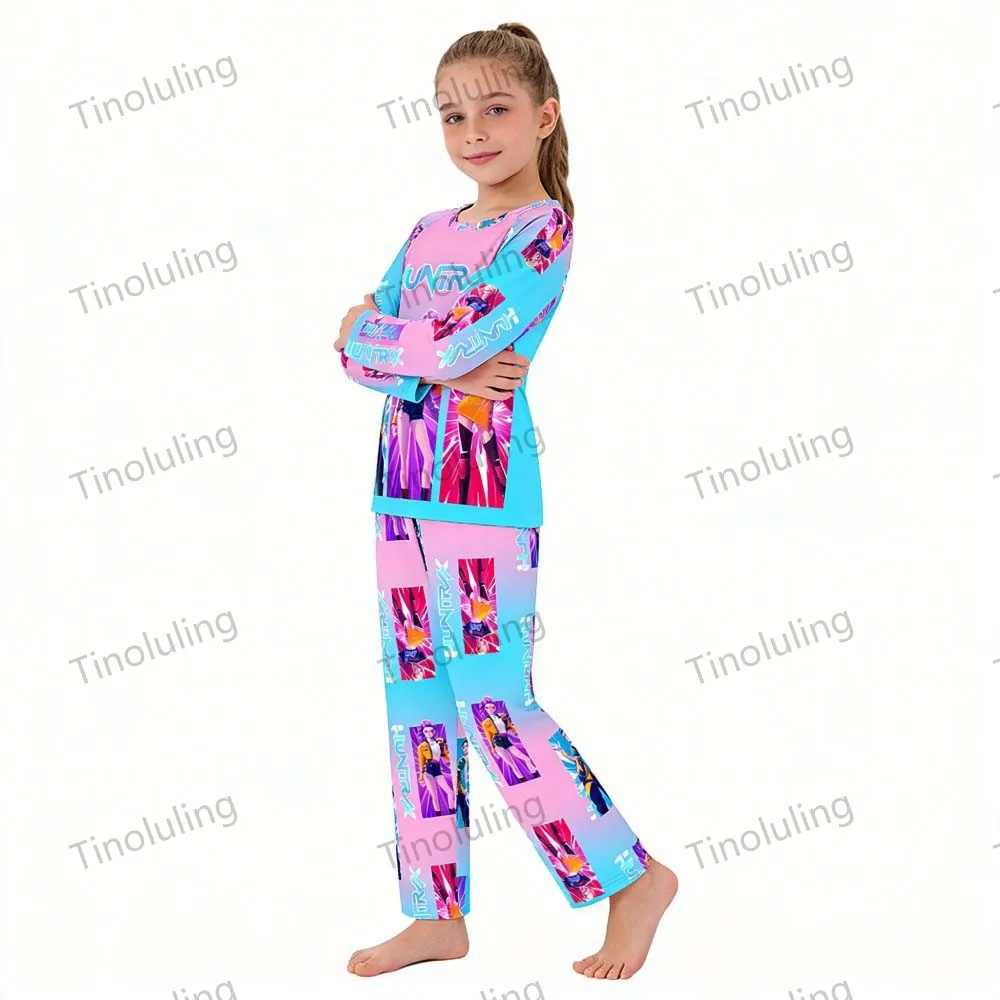 KPop Demon Hunters Huntrix Kids Pajamas Set Long Sleeve Girls Clothing 2pcs Children's Sleepwear Cartoon Boys Nightwear 3-14Y Sacc36840b9594c61bc17ed5fb3b8afc3B