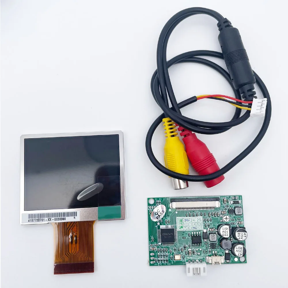 2.4 inch TFT-LCD module kit 480*234 AUO screen 12v 1way RCA For Monitoring/debugging/doorbell intercom/repair DIY model
