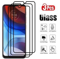 Premium Tempered Glass Screen Protector for 6.51 Smartphones - Full Glue, 9H Hardness, High Definition Display Protection (For Moto E7 Plus)