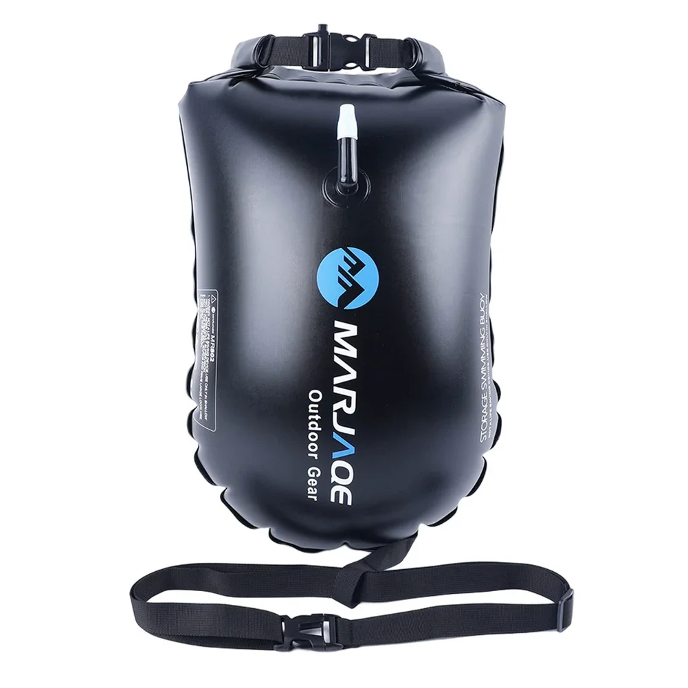 20L Swim Waterproof Bag PVC Inflatable Water Floating Bag with Belt 12KG Buoyancy Lightweight for Boating Kayaking