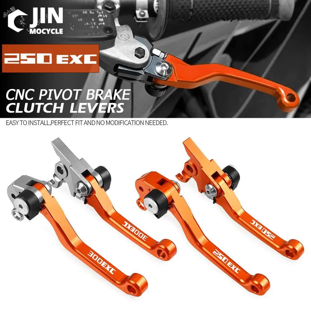 

Motocross Non-slip Hand Grips Handlebar and CNC Dirt Bike Foldable Brake Clutch Levers For 250EXCF 2003 2004 2005 250 EXCF EXC-F