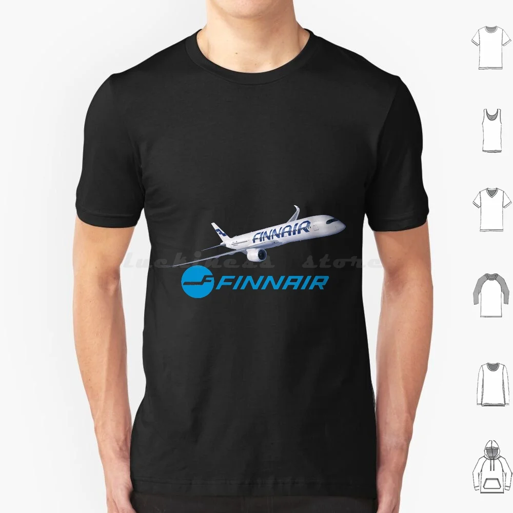 Футболка с самолетом Finnair, для мужчин и женщин, 6Xl