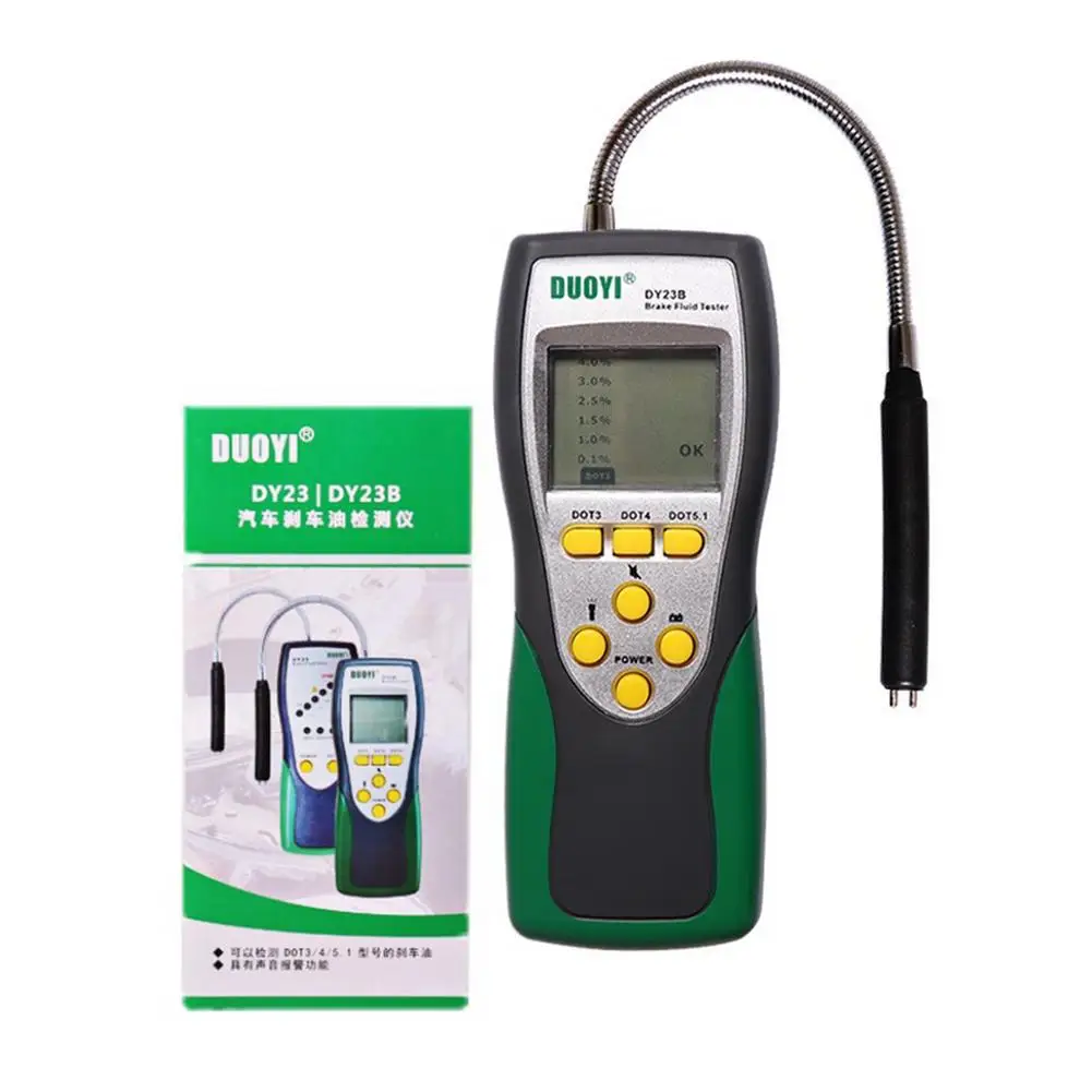 

DY23B Automotive Brake Fluid Tester Digital Brake Fluid Inspection Check Car Brake Oil Quality With LED Indicator Display