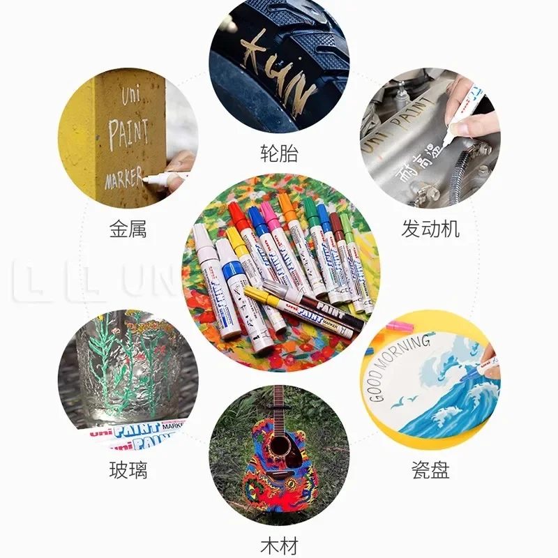 1pcs Japan UNI Px-20 Paint Pen Based Markers Touch-up Pen Waterproof Industrial Non-fading Tire Marker Permanent Art Supplies permanent marker pen marker pens permanent marker permanent markers pen marker paint marker pen markers pen marker pen art marker pens art markers