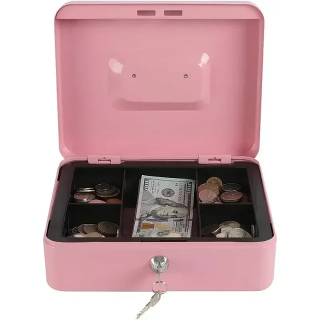 Protable Key Safe Box Key Locker Safe Home Shop Steel Safe Money Box Security Cash Box Storage Hidden Coin Money Jewellery 4