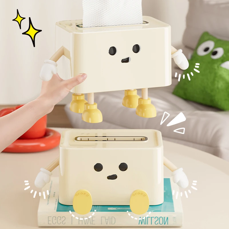 UFORU Paper towel box household light luxury high sense storage paper box living room desktop creative interesting paper box 4