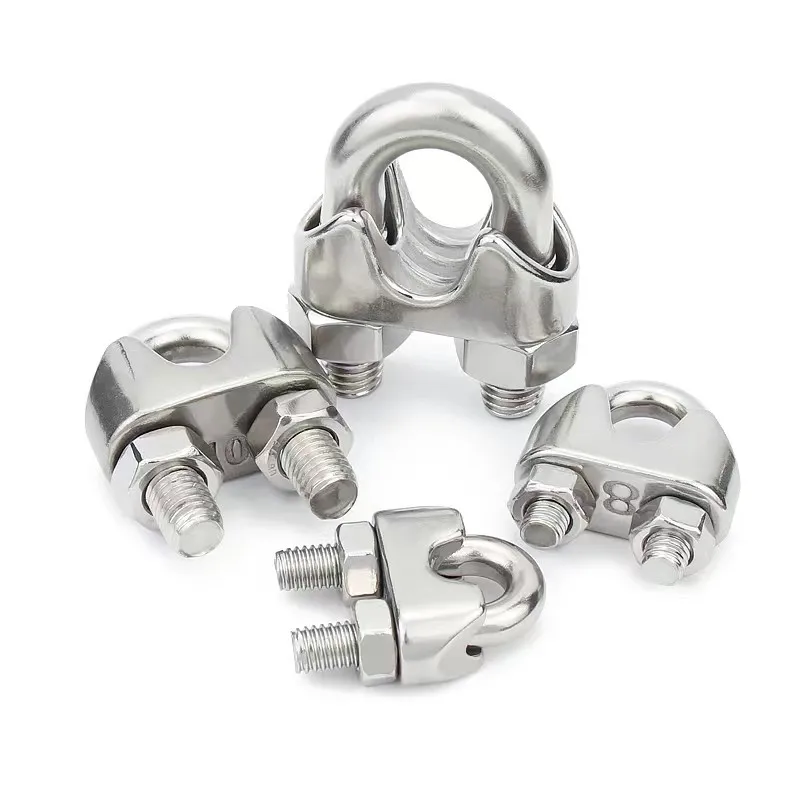 20 Morsetti Cavo In Acciaio INOX 304, Misura M2: Per Funi, Cavi, Sartiame, Fissaggio