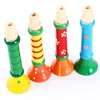 Children's Colorful Intellectual Development Vocal Novelty Puzzle Toys Wooden Horn Whistle Musical Instrument Interest Training 1