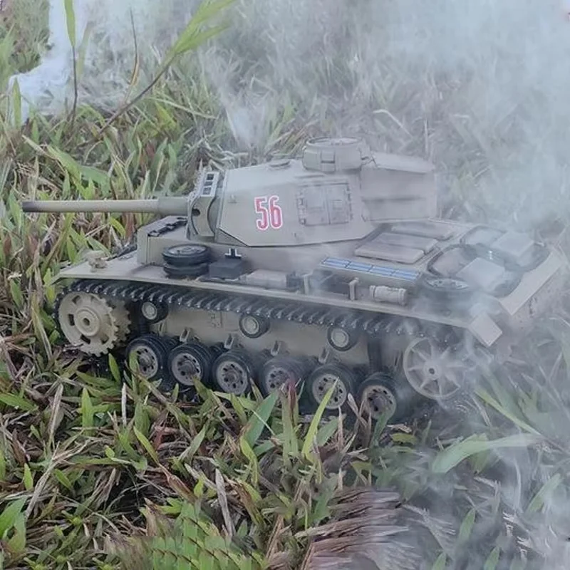 Henglong 1/16 3848-1 German Iii L-Shaped Remote-Controlled Tracked Climbing Off-Road Tank Military Simulation Model Toy Boy Gift 3
