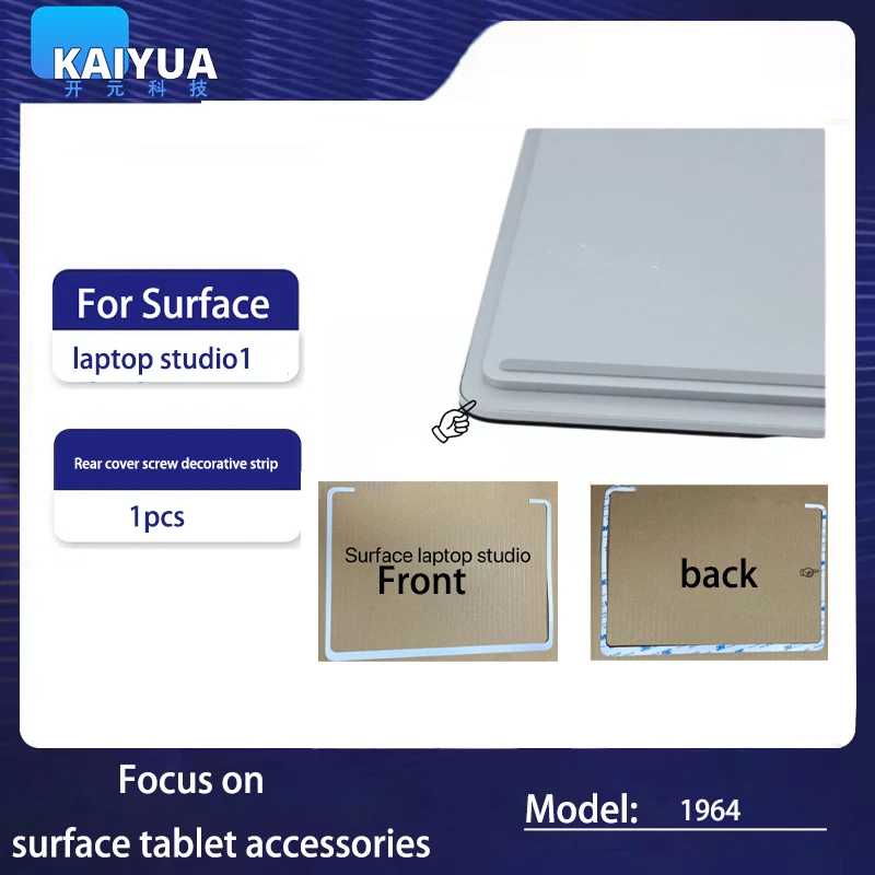 Adatto Per Microsoft Surface Laptop Studio Cover Posteriore Vite Striscia Decorativa 1964 Parte Di Ricambio Grigia