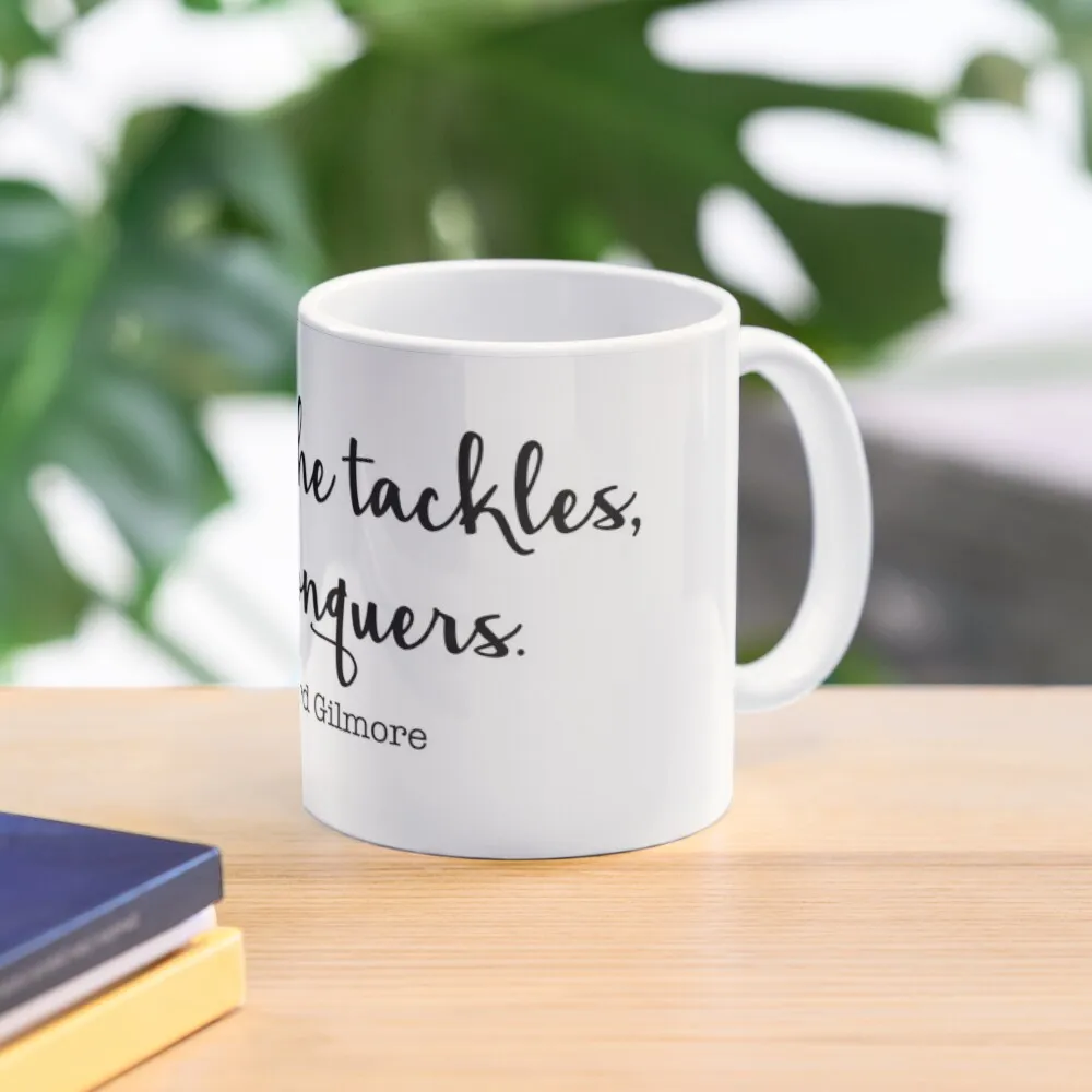 

What she tackles, she conquers Coffee Mug Funny Cups Porcelain Cups Ceramic Mug