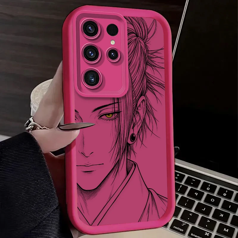 Jujutsu Kaisen Gojo Geto Minimalist Line Art Phone Case