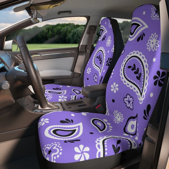 Ensemble complet de housses de siège de voiture violettes  Polyester Ensemble  complet Housses de siège-Housses de sièges de voiture-Aliexpress