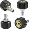 High Pressure Washer M22 To 1/4" Quick Connect Hitch 14MM/15MM 5000PSI Swivel Adaptor Car Wash Accessories 5
