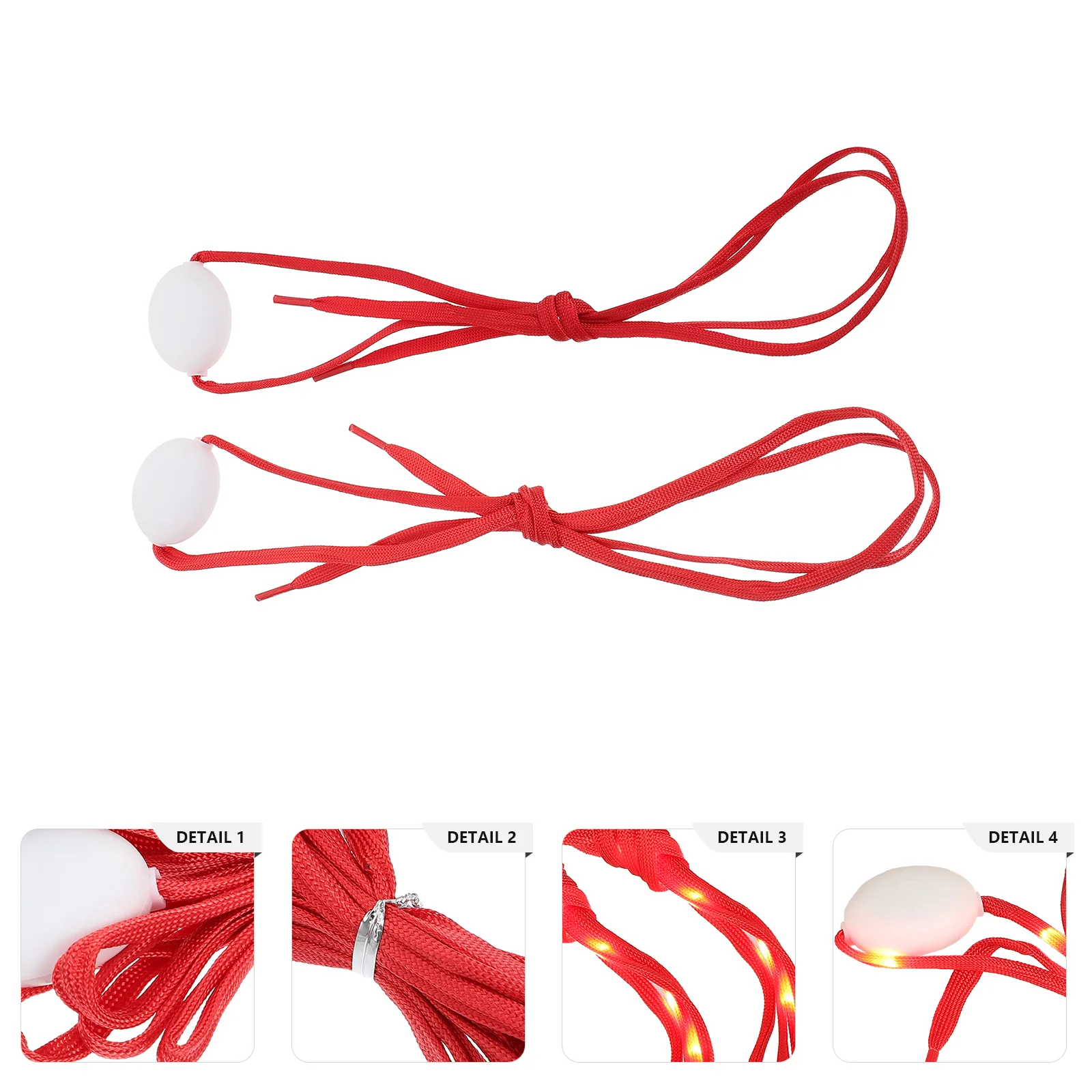 

Skating Accessories Shoe Laces Shoelaces LED Luminous Glowing Unisex Replacement Red Shoestring Light Up Nylon and Women