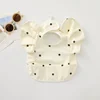 Baby Feed Bibs Waterproof INS Nordic Style Angel Pocket Burp Girl Boy Infant Meals Bib  Easy Clean Cute Panda Bibs Soft PU 4