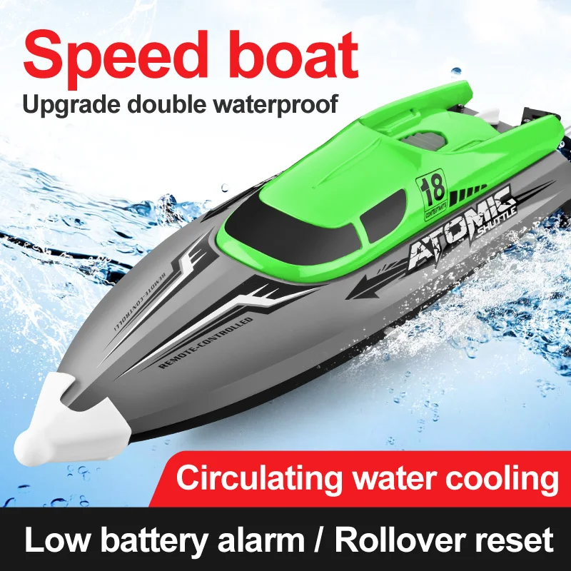 Children's 2.4G High-Speed Radio Remote Control Competitive Rowing Boat Charging Electric Water RC Speedboat For Boy Toy Gift