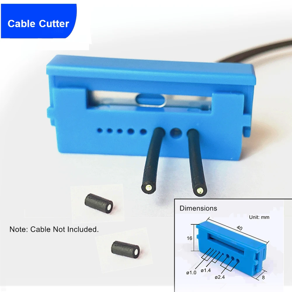 Optic Optical Fiber Sensor With 2m Long Cable for Amplifier Photoelectric Switch Diffuse-Reflective Through-Beam M3 M4 M6