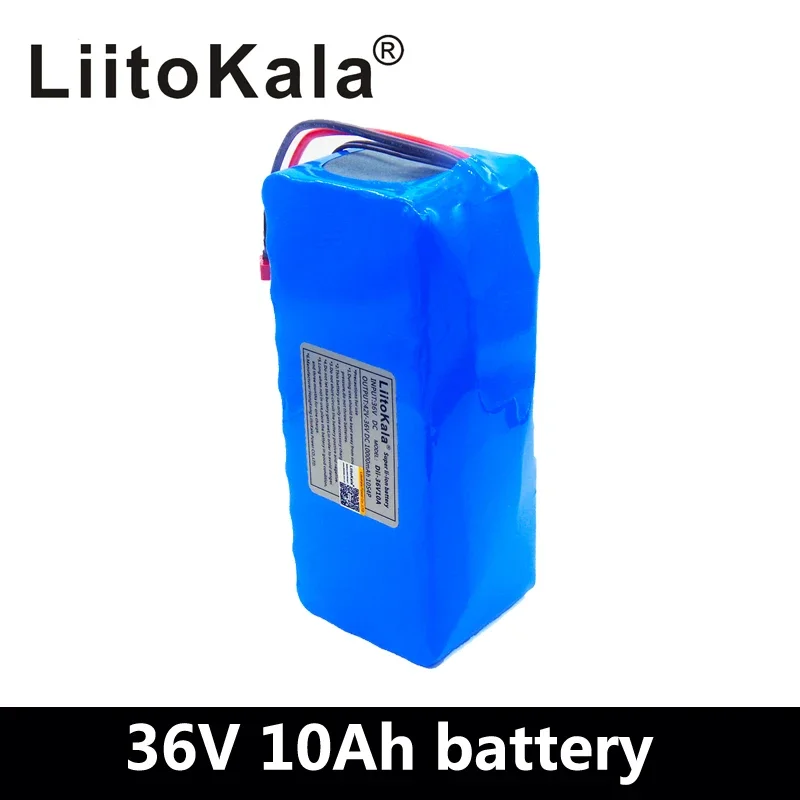 

LiitoKala 36V 10Ah 500W High power&capacity 42V 18650 lithium battery pack ebike electric car bicycle motor scooter with BMS