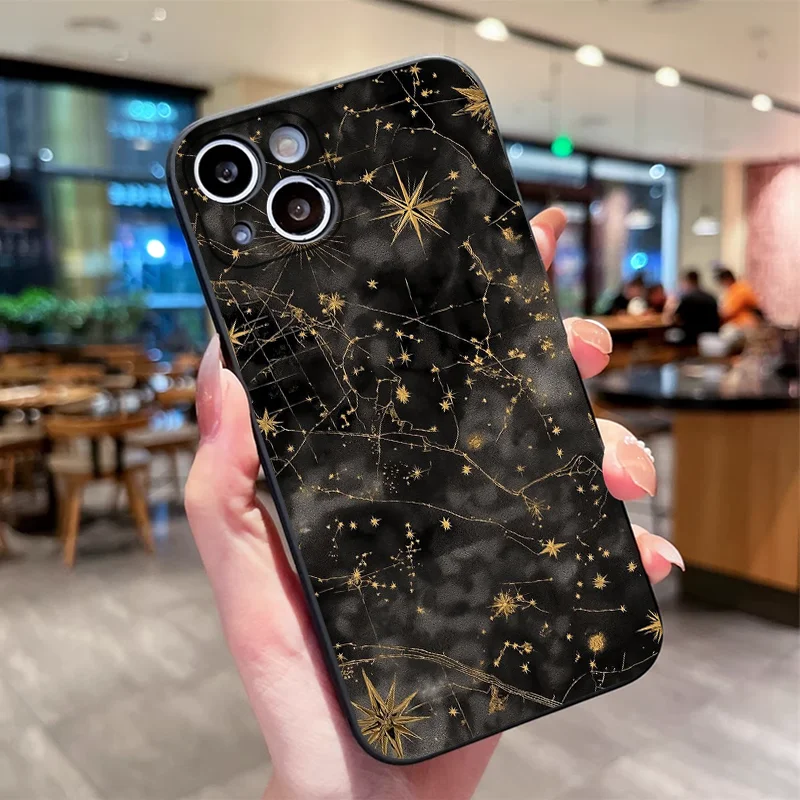 Aesthetic Space Planet Moon Stars Soft Phone Case Cover