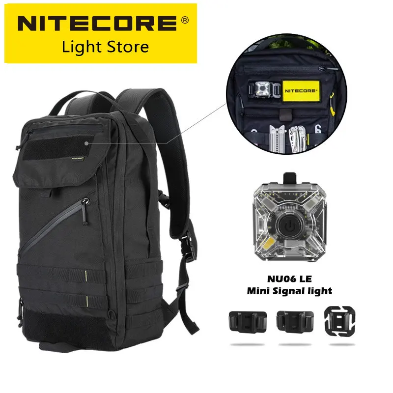 

Nitecore BP23 23L Waterproof Commuter Backpack Overnighter Trekking Fishing Sport Travel Backpacks 600D for 15.6 Laptop Tablet