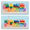 2 in 1 Montessori Baby Developmental Toys Shape Sorting Puzzle and Fishing Game Wooden Educational Toys for Children 3 4 5 Years 4