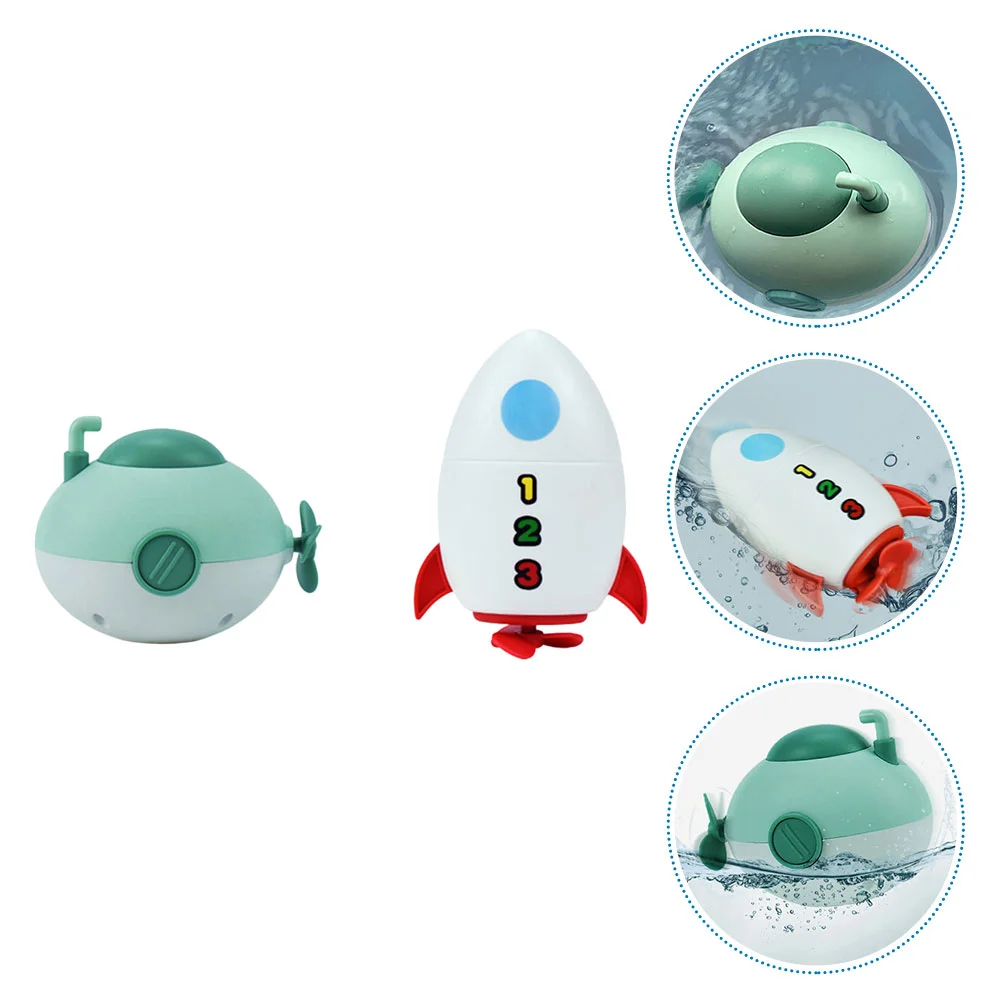 

2 Pcs Water Toys Kid Bathroom Supplies Children’s Recreation Accessory Childrens Crab Shower