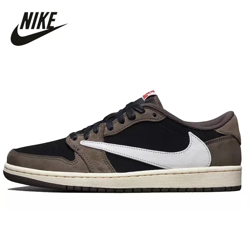 

Оригинальные мужские кроссовки Nike Air Jordan 1 Low OG TS SP, уличная спортивная мужская обувь для бега с логотипом