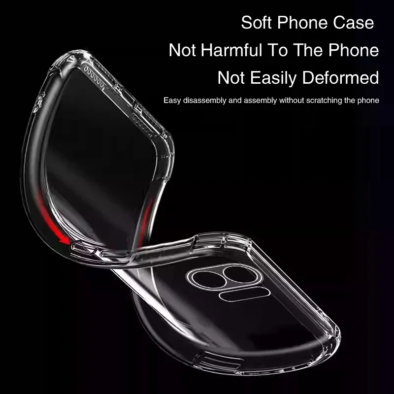 Transparent Soft Silicone Airbag Bumper Phone Case - High Quality Fall Prevention Cover