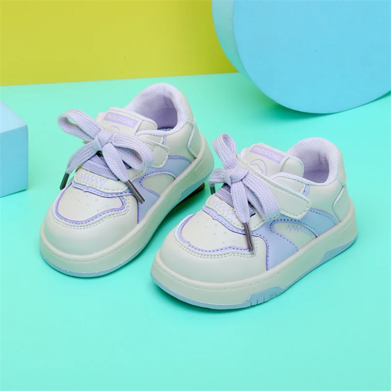 Zapatos de cuero para bebé, zapatillas informales de suela para niño pequeño, tenis al aire libre, zapatillas de moda para niña 2023 - AliExpress